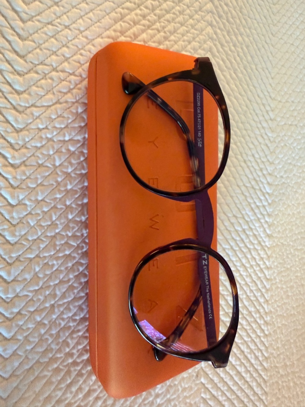 Dutz Eyewear DZ2290 Tortoise Purple Luxury Glasses Frames (With Case)